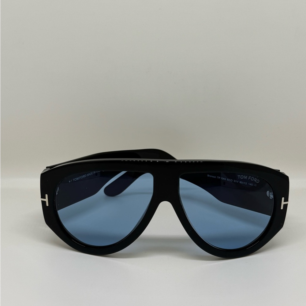 Tom Ford Black Sunglasses with Cool Blue Tint - Picture 2 of 3